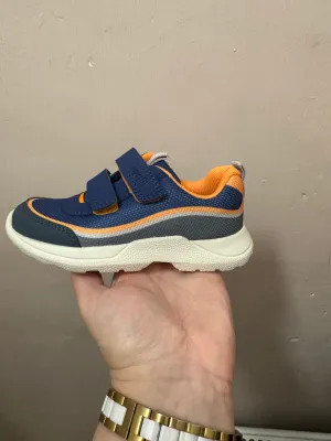 Superfit Rush Double Velcro Trainer Blue/Orange