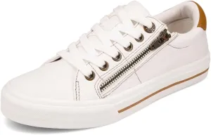 Taos Z Soul Womens Sneaker - Stylish Platform Sneaker with Removable Footbed, Arch Support, Premium Cushioning, Lace-Up Adjustability, and Easy Access Zipper