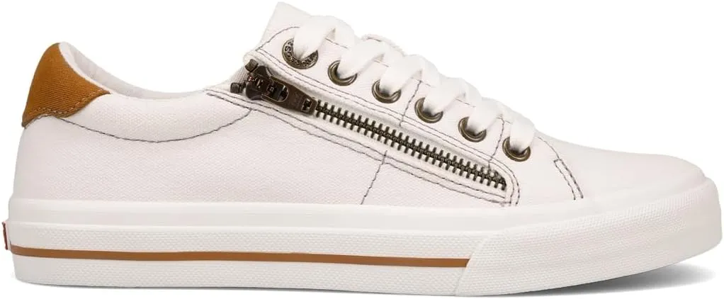 Taos Z Soul Womens Sneaker - Stylish Platform Sneaker with Removable Footbed, Arch Support, Premium Cushioning, Lace-Up Adjustability, and Easy Access Zipper