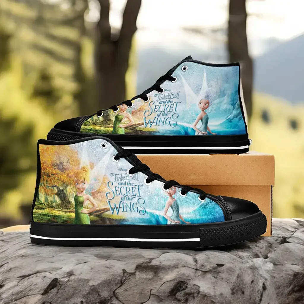 Tinkerbell Tinker Bell Secret of the Wings Shoes High Top Sneakers for Kids and Adults