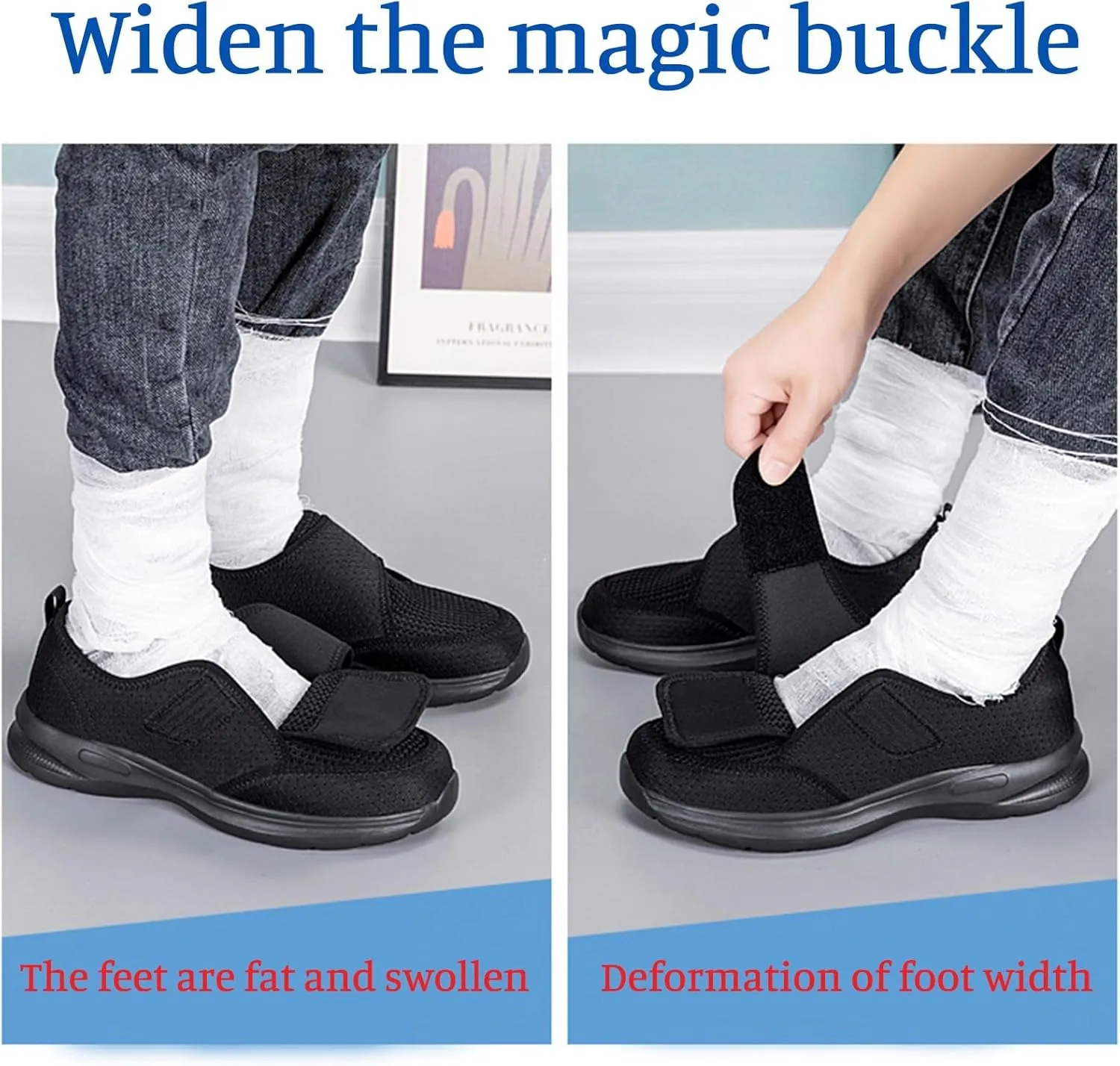 Walking Shoes Women Arch Support Slip on Barefoot Walking Shoes Adjustable Mary Jane Shoes Flats Casual Breathable Mesh Running Shoe Tennis Barefoot Shoe 2025