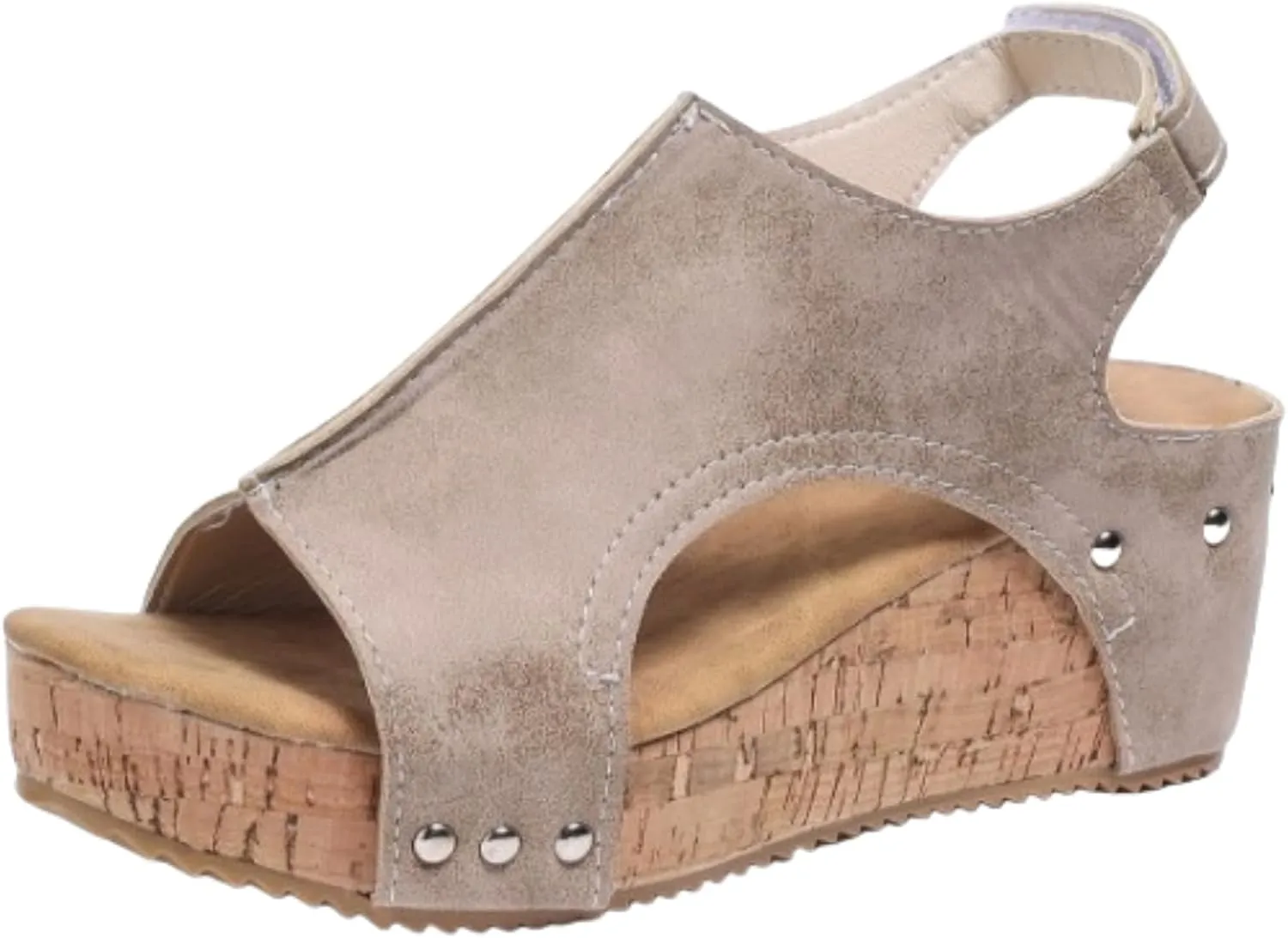Wedge Sandals For Women Comfortable Dressy Platform Sandals Ankle Strap Open Toe Slip on Casual Summer Dress Shoes Sandalias