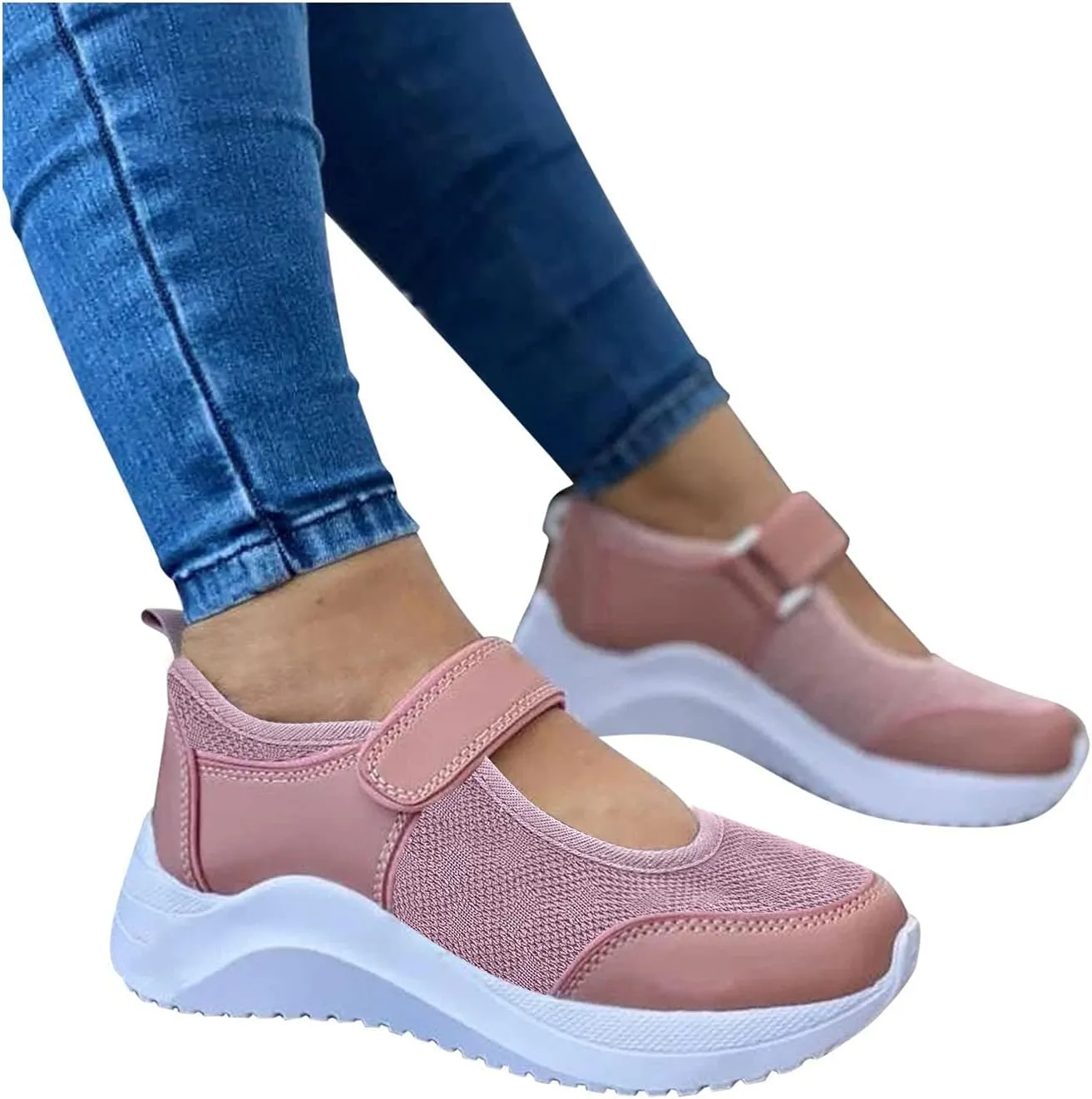 White Sneakers for Women Platform Wide Zapatos Confortables para Mujer De Vestir Wide White Sneakers for Women Chunky Sneakers for Women Platform Athletic Shoes with Wide Toe Box for Women