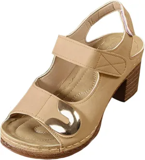 Womens Block Heel Sandals Short Heel Fashion Ankle Straps Buckle Open Toe Sandals Slingback Walking Sandal Summer Comfortable Shoes Slipper