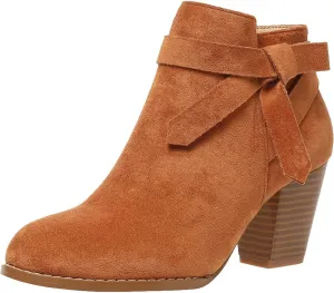 Womens Boots Ankle Heels Winter and Fall Boots for Women 2024 Trendy Pointed Toe Chunky Heel Boots Pull On Booties