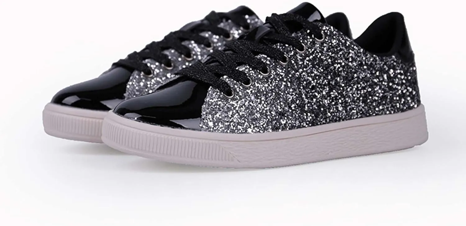 Women's Fashionable Colorful Sports Skateboard Shoes Anti Slip Shock-Absorbing Tennis Shoes Ultra Light Breathable Casual Walking Shoes