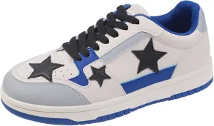 Women's Lace Up Low Cut Skateboard Shoes with Anti Slip and Wear-Resistant Rubber Soles Casual Sports Shoes Fashionable Short Distance Running Shoes Breathable and Comfortable Work Shoes