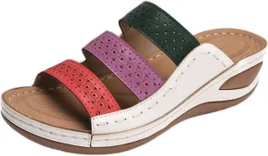 Womens Sandals Comfortable Support Orthotic Flips Flops Flat feet Orthopedic Slippers Slides Plantar Fasciitis Walking Shoes