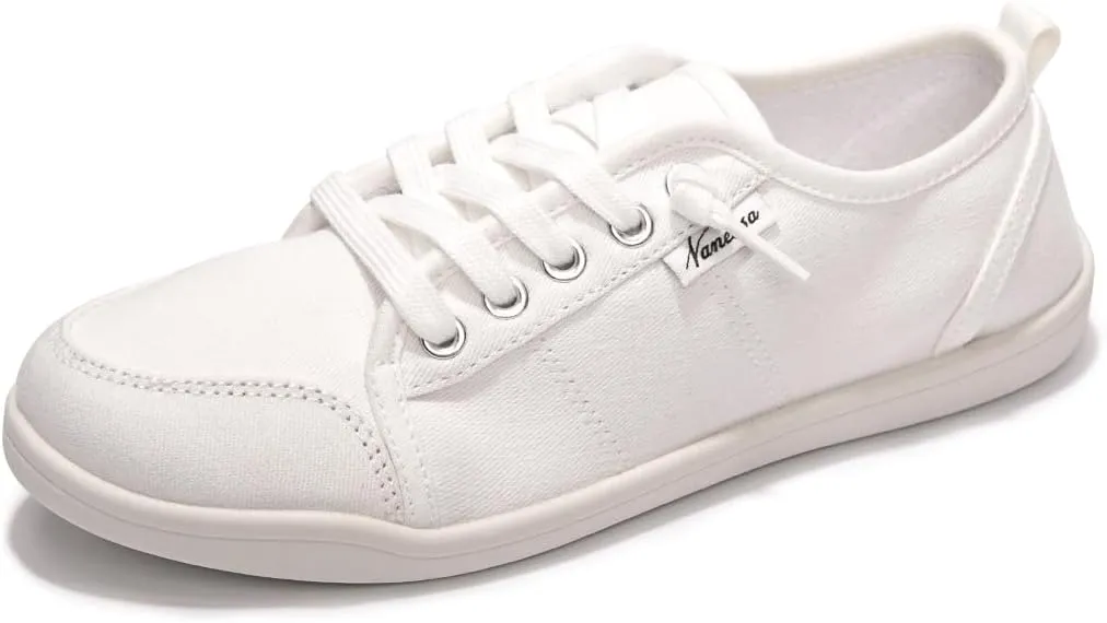 Womens Slip On Shoes, Casual Boat Loafer Shoes with Arch Support, Canvas Walking Sneakers for Women with Non Slip Rubber Outsole