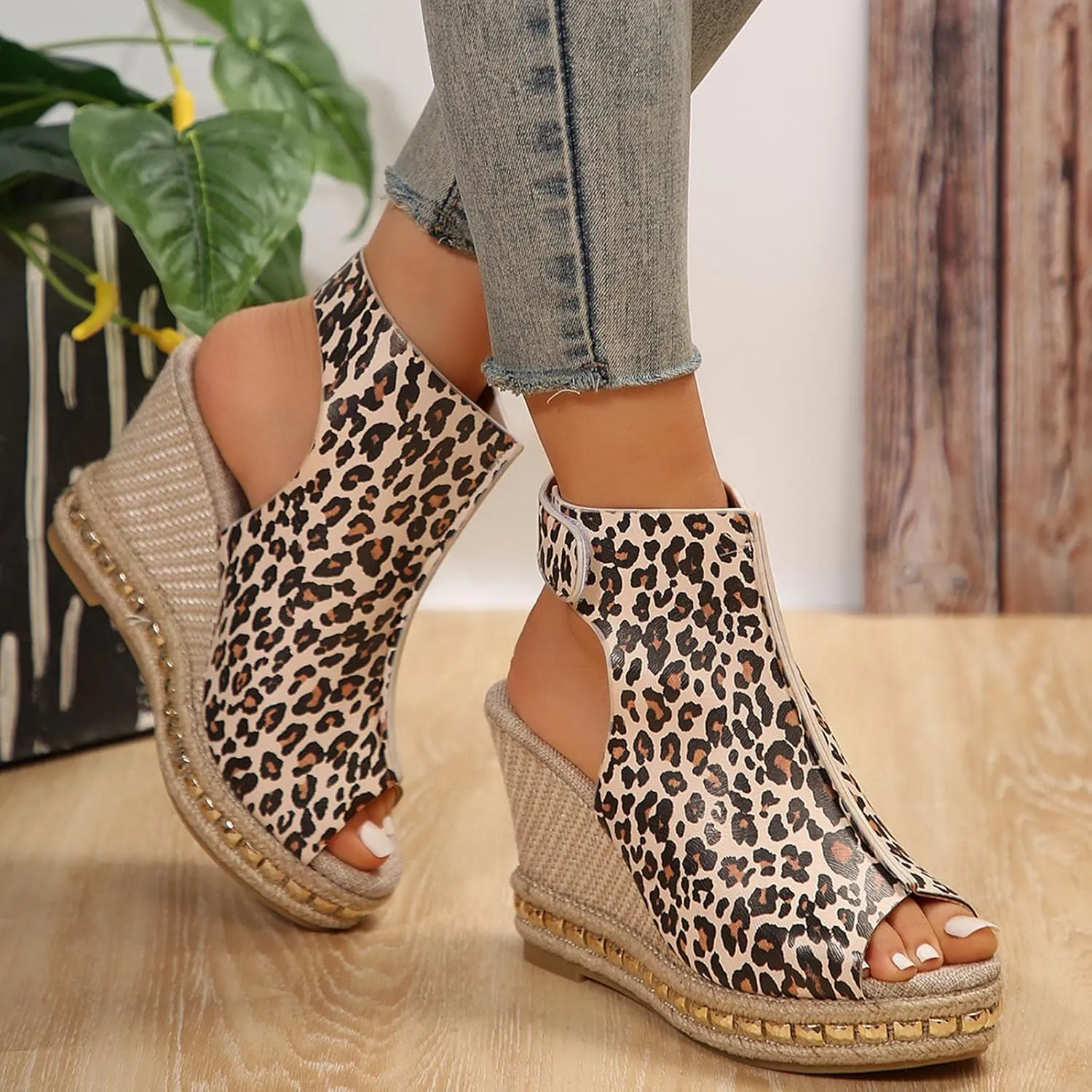 Women's Versatile Platform Sandals Comfort Lightweight Casual Sandal Orthopedic Sandals with Arch Support