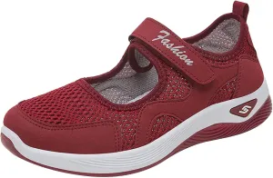 Womens Walking Shoes Walking Shoes Mesh Breathable Women's Woven Orthopedic Breathable Soft Shoes Womens Running