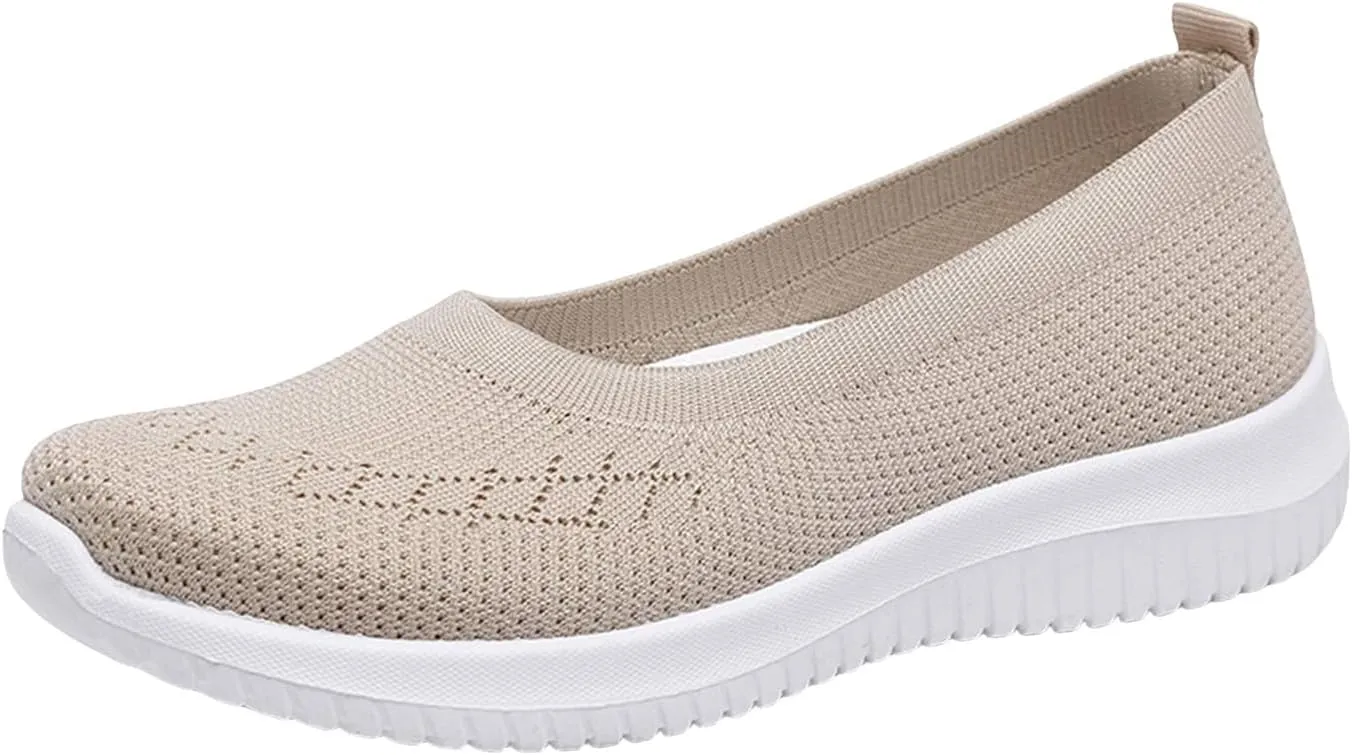Women's Woven Orthopedic Breathable Soft Shoes, Slip On Mesh Sneakers, Comfort Wear Orthowear Shoes, Breathable Casual Shoe for All Day Wear