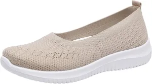 Women's Woven Orthopedic Breathable Soft Shoes, Slip On Mesh Sneakers, Comfort Wear Orthowear Shoes, Breathable Casual Shoe for All Day Wear