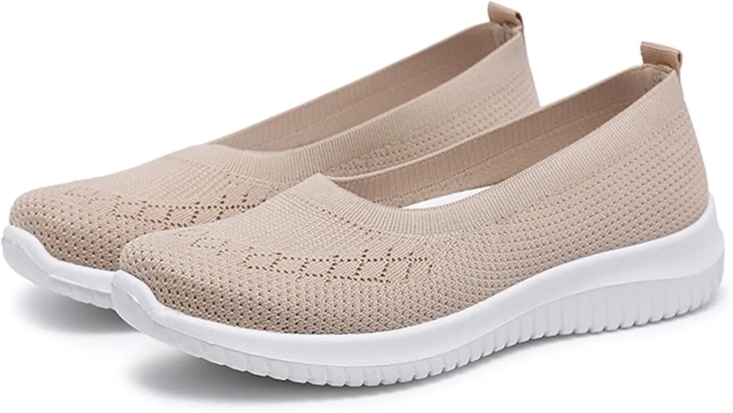 Women's Woven Orthopedic Breathable Soft Shoes, Slip On Mesh Sneakers, Comfort Wear Orthowear Shoes, Breathable Casual Shoe for All Day Wear