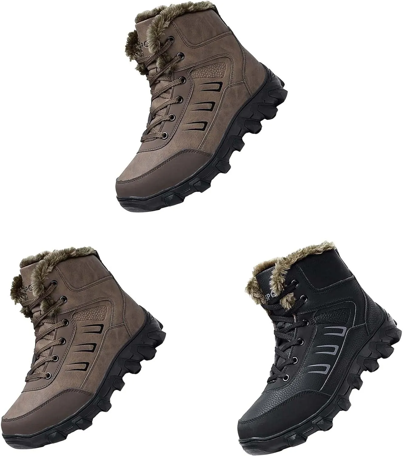 Work Boots for Men Soft Toe Hiking Sneakers Women's Slip On Warm Women's Working Shoes Insulated Non Slip Shoes Food Service Waterproof Hike Grounded Footwear