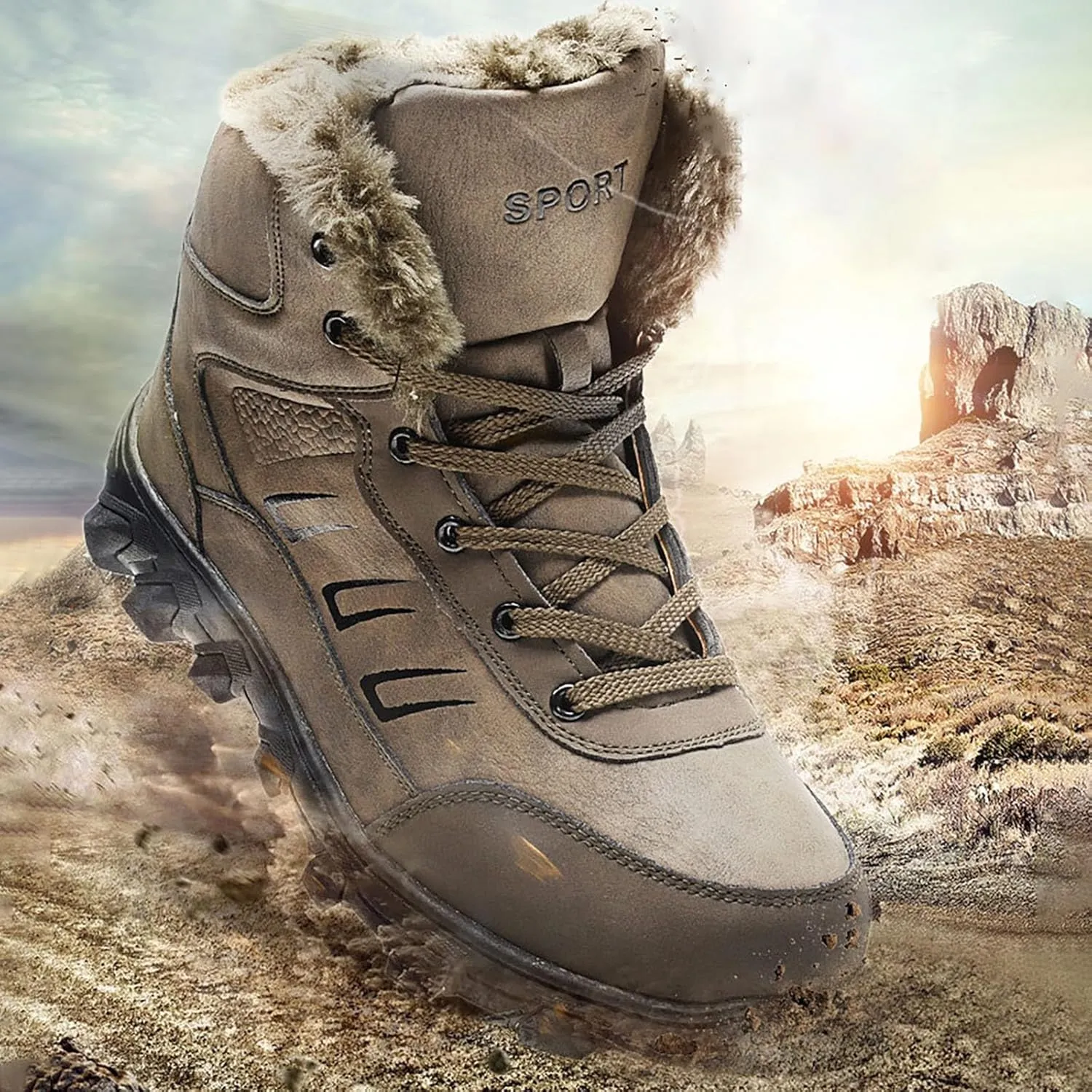 Work Boots for Men Soft Toe Hiking Sneakers Women's Slip On Warm Women's Working Shoes Insulated Non Slip Shoes Food Service Waterproof Hike Grounded Footwear