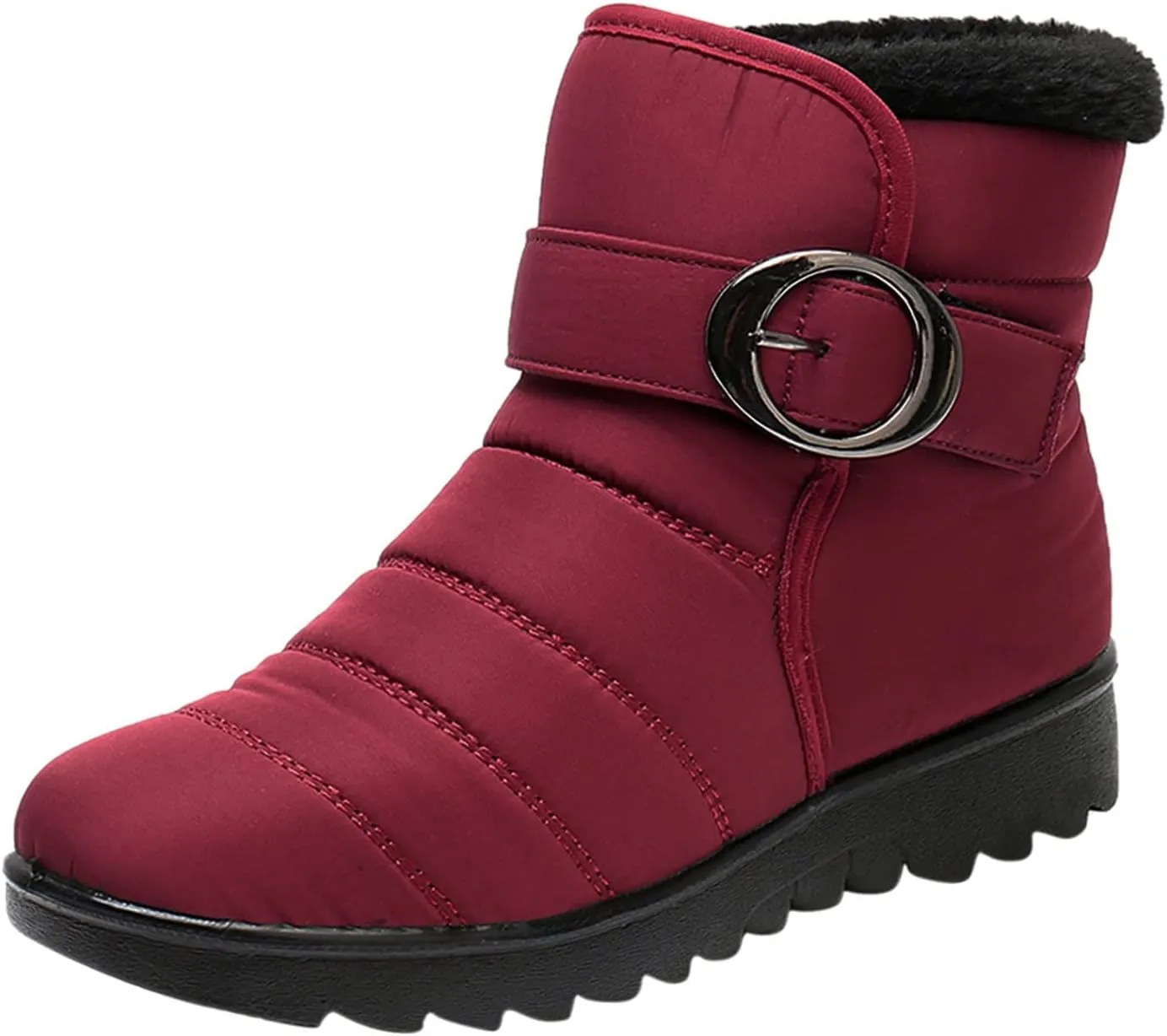 ZBYY Womens Winter Snow Boots with Warm Lining Comfortable Non Slip Waterproof Ankle Boots Outdoor Hiking Walking Platform Shoes