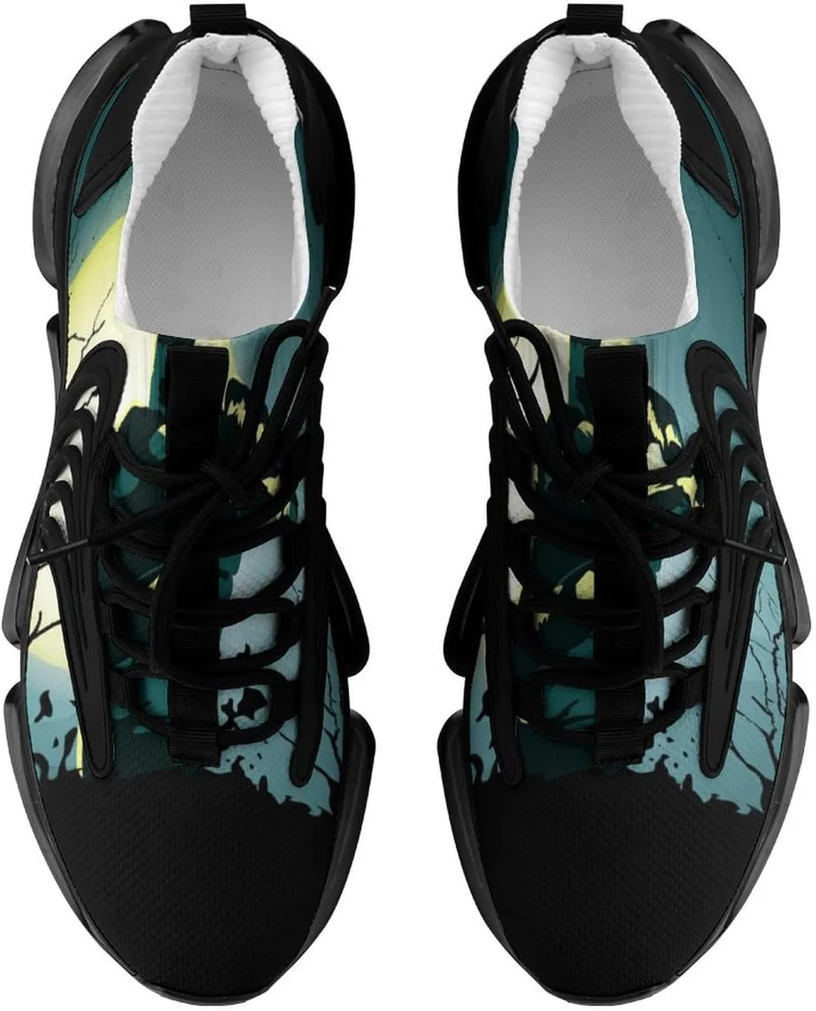 Zombie Hand Walking Shoes for Men Lightweight Tennis Fashion Elastic Sports Shoes Cushion Basketball Shoes