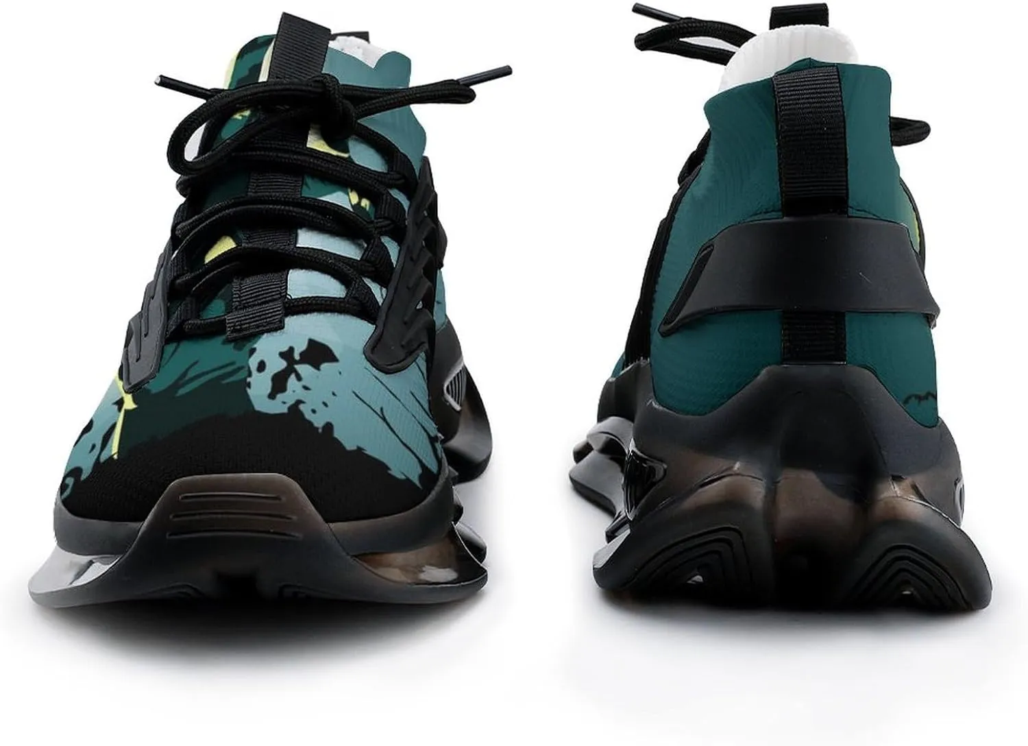 Zombie Hand Walking Shoes for Men Lightweight Tennis Fashion Elastic Sports Shoes Cushion Basketball Shoes