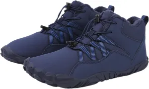 ZWRXW Winter Barefoot Shoes Women Men Hike Shoes Footwear Slip On Warm Zero Drop Snow Boot Minimalist Waterproof Shoe Wide Toe Barefoot Hiking Shoe Wide Toe Box Ankle Boots