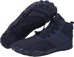 ZWRXW Winter Barefoot Shoes Women Men Hike Shoes Footwear Slip On Warm Zero Drop Snow Boot Minimalist Waterproof Shoe Wide Toe Barefoot Hiking Shoe Wide Toe Box Ankle Boots